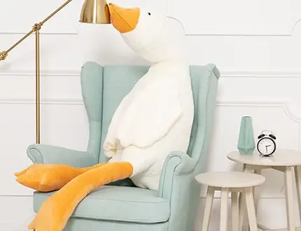 Gansos de peluche grandes
